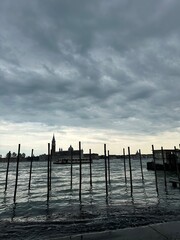 Fototapeta premium Cloudy venice italy