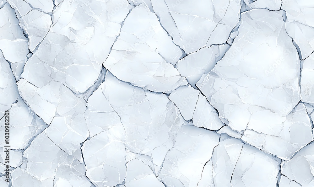 Poster a textured surface featuring cracked ice with intricate patterns, perfect for backgrounds and design
