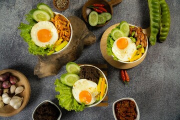 rice bowl lunch box topping chicken home made