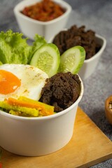 rice bowl lunch box topping chicken home made