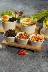 rice bowl lunch box topping chicken home made