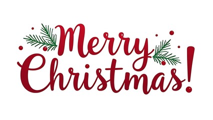 The words "Merry Christmas!" on a white background 