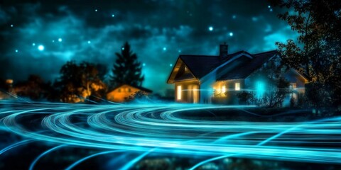 Experience seamless connectivity with high-speed wireless internet at home.