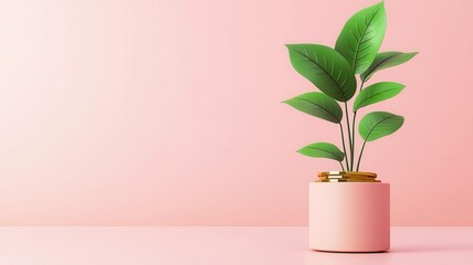 Analyze the benefits of investing in mutual funds, 3D illustration, selective focus on foreground, copy space for text, ultra HD,