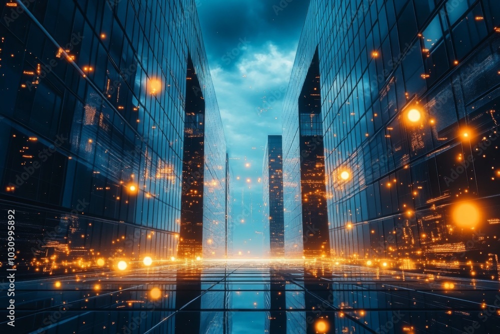 Poster cutting-edge architectural solutions for efficient building systems.