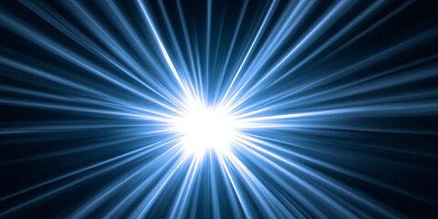 Fototapeta premium blue light burst
