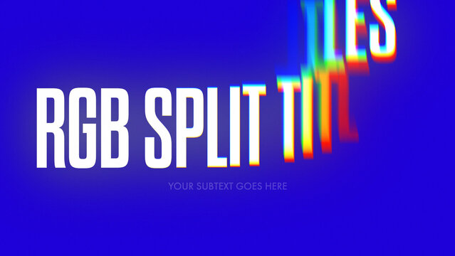 RGB Split Titles