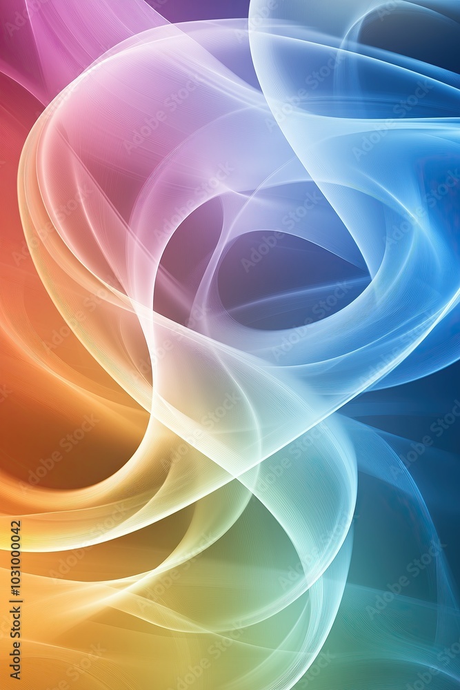 Poster visualization of gamma radiation in space showing vibrant color patterns and energy fluctuations