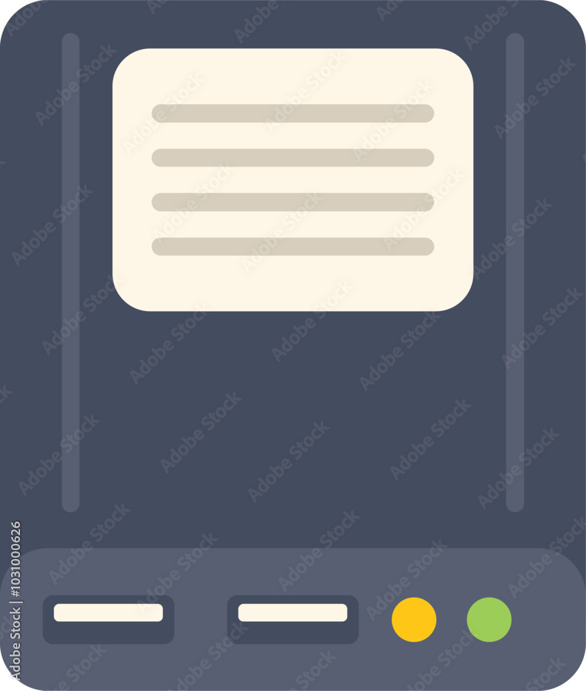 Poster external hard drive icon displaying data storage capacity with progress bar