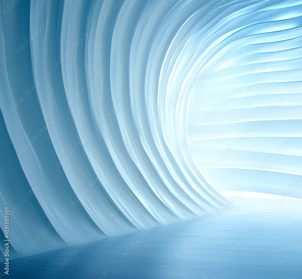 Poster exploring true hypersound concepts in a futuristic, wavy atmospheric environment