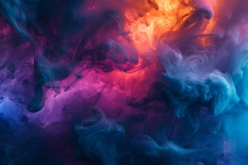 Abstract Swirling Colors in Water