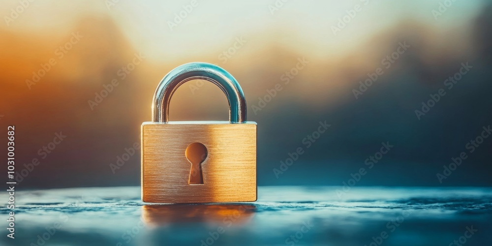 Poster enhancing data security through the use of digital padlocks.