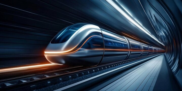 Innovative underground hyperloop tunnels revolutionize transportation.