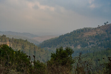 A Hazy Day in the Judea Mountains, Israel