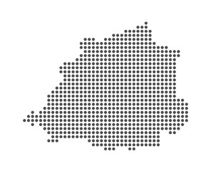 Vatican - Dotted Map. Map formed by Dots. Vector Illustration