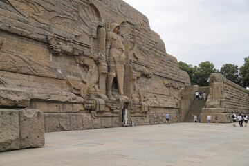 Leipzig, Schlacht-Relief am Völkerschlachtdenkmal