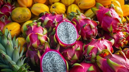 Exotic Dragon Fruit A Burst of Color and Flavor at the Farmer's Market