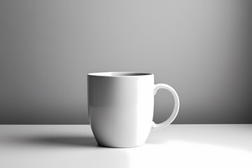Obraz premium A minimalistic image of a coffee mug that emphasizes simplicity and warmth.