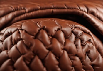 Closeup shot of a leather surface