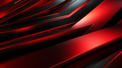 3d rendering of black and red abstract geometric background. Scene for advertising, technology, showcase, banner, game, sport, cosmetic, business, metaverse. Sci-Fi Illustration. Product display