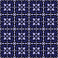 Vintage Art Nouveau Seamless repeating tile geometric decorative pattern