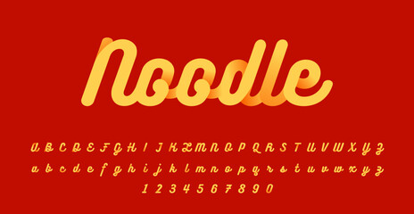 Noodle Script is a quirky, hand-drawn typeface with smooth, flowing curves and playful strokes. Perfect for fun designs, logos, or casual branding, it adds a creative, lighthearted feel to any project