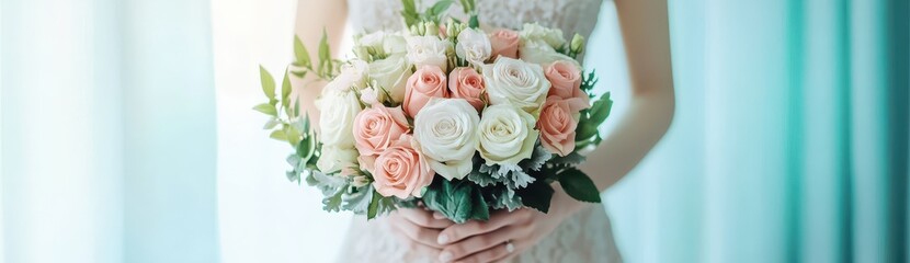 Obraz premium Captivating Wedding Bouquet A Symbol of Love and Joy in Every Petal