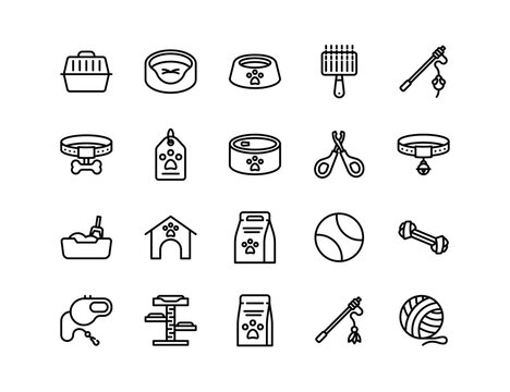Pet Care Icons Vector Pack: Grooming, Vet Services, Dog Walking & More | High-Quality Animal Care Illustrations | Perfect for Pet Business Branding