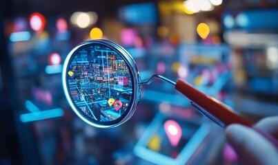 A dynamic concept image representing local search marketing for ecommerce