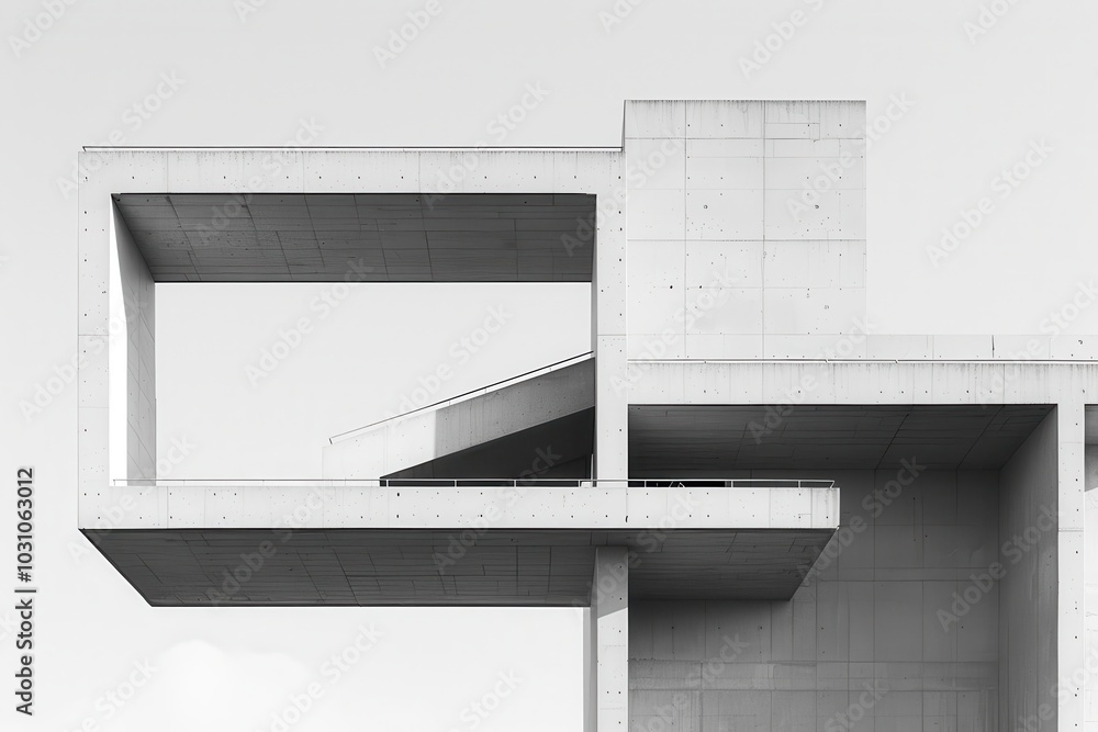 Aufkleber a minimalist arrangement of geometric shapes featuring a black cube with a smooth sphere and a white