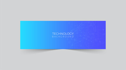 Gradient Modern abstract fluid technology LinkedIn banner