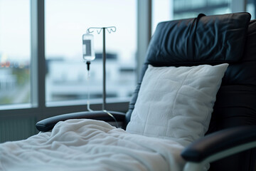 Comfortable Therapy Chair for IV Ketamine Treatment in Modern Clinic