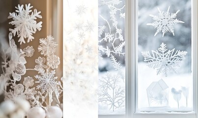 Frosty window decor ideas - create a winter wonderland with elegant frosty patterns