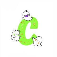 Halloween alphabet fonts C , Halloween alphabets a to z