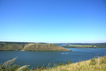 landscape, river and hill views