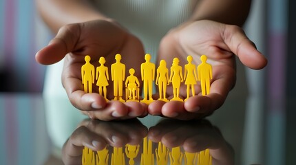 Ensuring Workplace Inclusivity through Diverse Hiring Practices, employed group leadership unity hired employee social connection symbol 3d