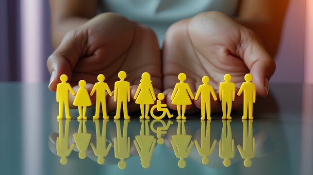 Ensuring Workplace Inclusivity through Diverse Hiring Practices, employed group leadership unity hired employee social connection symbol