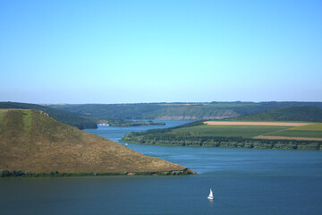 landscape, river and hill views