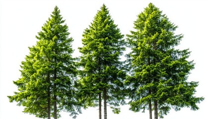 Fototapeta premium A big tree isolated on a transparent background, rendered in 3D