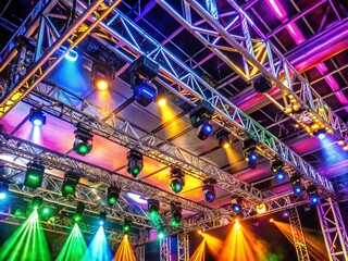 Versatile Truss for Lighting System Installation in Events, Concerts, and Theatrical Productions for Reliable Support