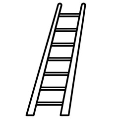 ladder isolated on white