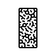 granola bar snack food line icon vector. granola bar snack food sign. isolated contour symbol black illustration