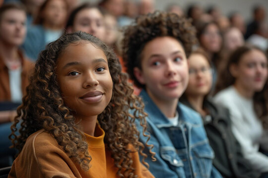 diverse group of deaf disabled people learning sign language in a classroom setting.