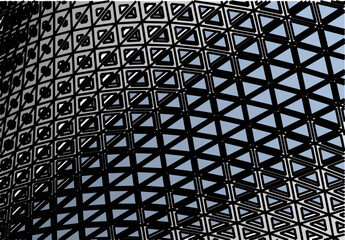 Abstract architecture building 3d illustration	