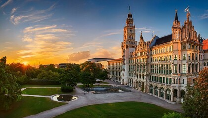 Fototapeta premium sunset over the cathedral