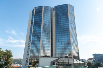 Grand Hotel Prague Towers is a high-rise five-star hotel in Prague's Nusl&iacute; near the Prague Congress Center. Construction of the hotel began in 1984 and was completed in 1988.