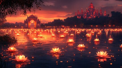 diwali concept with diya