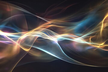 Light waves in a modern abstract form, ideal for digital art and design.