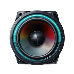 colorful speaker isolated on transparent background, PNG