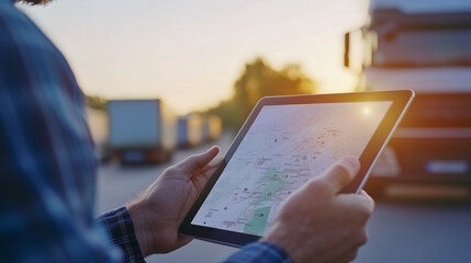 Zaawansowana technologia GPS na tablecie umożliwia precyzyjne zarządzanie flotą pojazdów w czasie rzeczywistym. To innowacyjne narzędzie wspomaga logistykę, pozwalając firmom efektywnie planować trasy